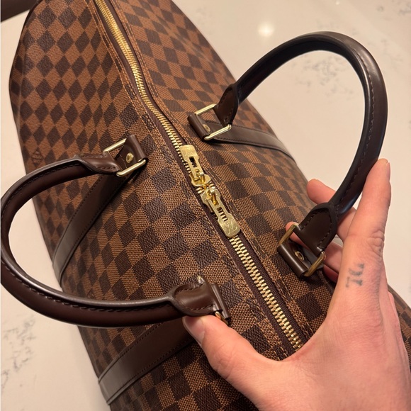 Louis Vuitton Damier Ebene Keepall Bandouliere 55 boston bag - Picture 5 of 16